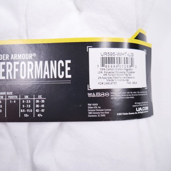 Under Armour UA Heatgear Performance Crew Socks - Picture 8 of 9